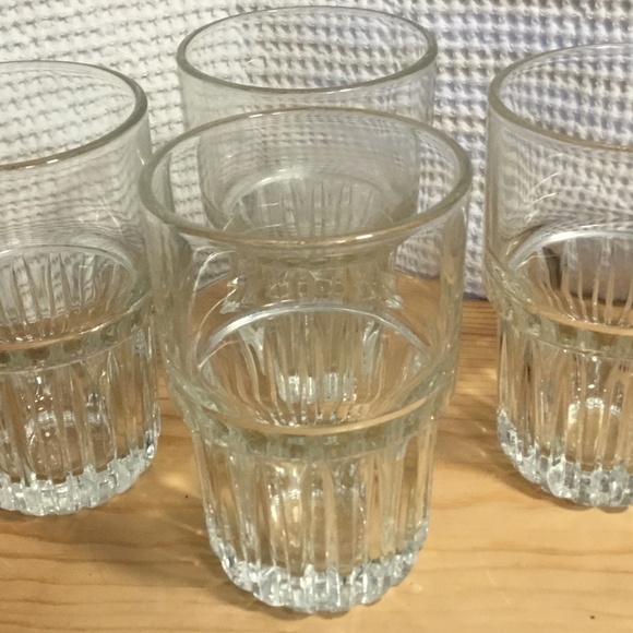 Set of 4 Stackable | Vintage Libbey Duratuff Everest Glass Whiskey Tumblers - Picture 3 of 8